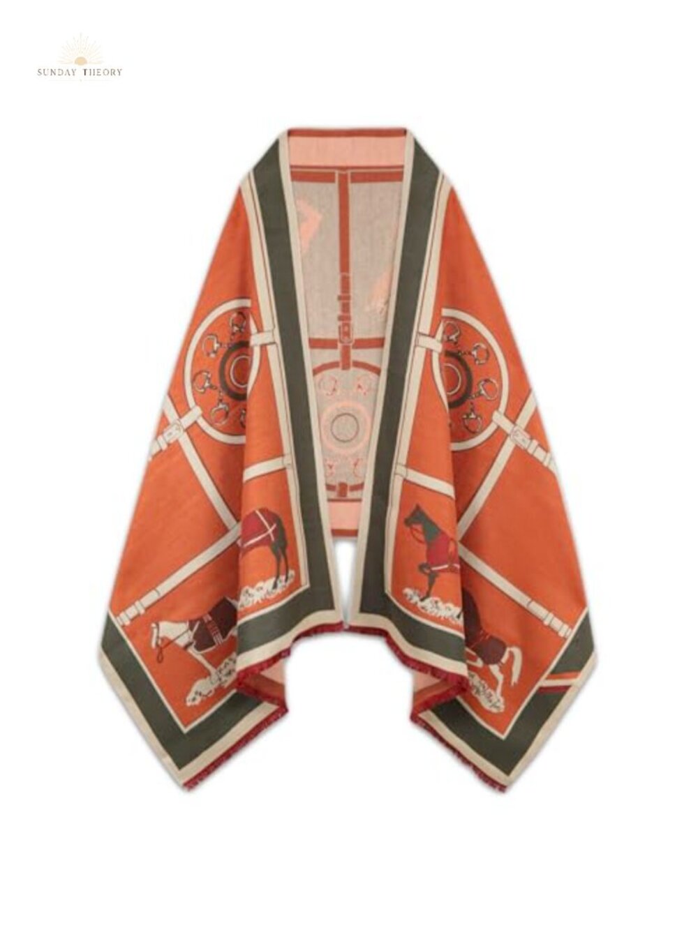 Cashmere Wool Shawl Wrap Pashmina Blanket Scarf Poncho Cape Reversible